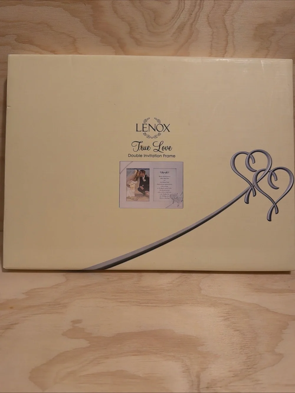 Lenox True Love Double Invitation Frame -  Silver